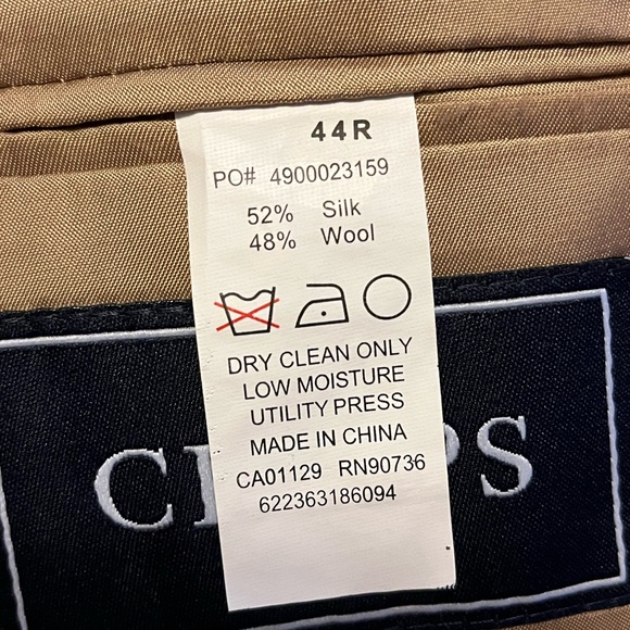 CHAPS Khaki Suit Blazer Jacket!  Size 44R - Picture 9 of 9